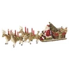 Музыкальная шкатулка - подсвечник Санта Клаус на санях Christmas Toys Memory 70 x 22 x 16 см (фото 1)
