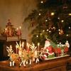 Музыкальная шкатулка - подсвечник Санта Клаус на санях Christmas Toys Memory 70 x 22 x 16 см (фото 2)