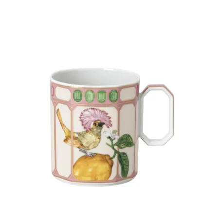 Бокал с ручкой Rosenthal Swarovski Idyllia Flycatсher pink 390 мл