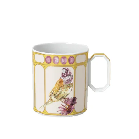 Бокал с ручкой Rosenthal Swarovski Idyllia Finch yellow 390 мл