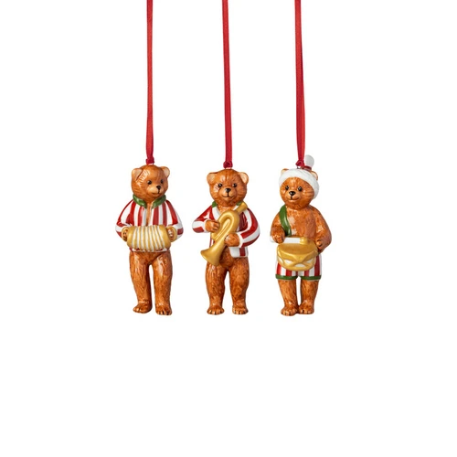 Набор елочных украшений Nostalgic Ornaments Мишки 3 шт. (фото 1)