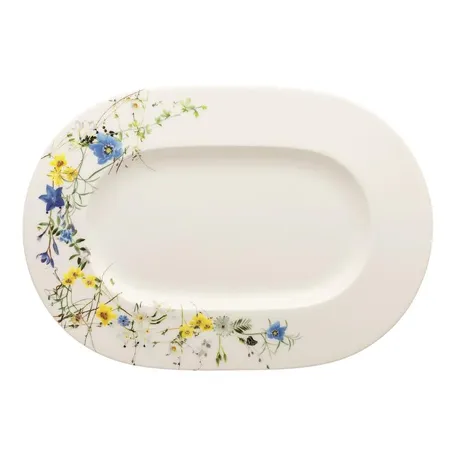 Блюдо овальное Rosenthal Brillance Fleurs des Alpes 34 x 24 см