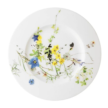 Пирожковая тарелка с бортами Rosenthal Brillance Fleurs des Alpes 19 см