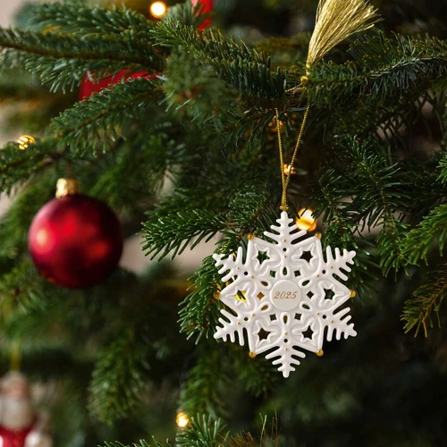 Подвеска Снежинка Christmas Classics 10 см,год выпуска 2025 (фото 1)