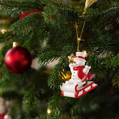 Подвеска Снеговик Christmas Classics 10 см, год выпуска 2025 (фото 1)